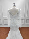 Abito da sposa senza spalline con strass