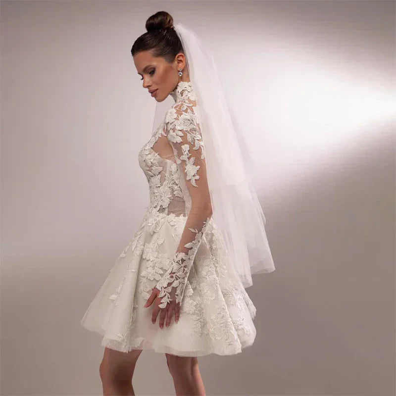 Short Civil Wedding Dress - Mon Beau Mariage Short Civil Wedding Dress - Mon Beau Mariage