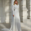 robe-mariee-soie-manche-longue