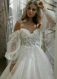 Robe de Mariée Col Dentelle