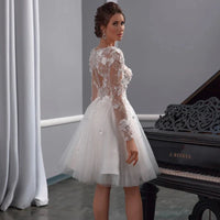 robe-de-mariee-boheme-champetre-courte