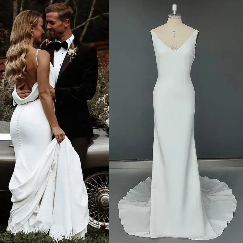 Robe de Mariée Coupe Fourreau