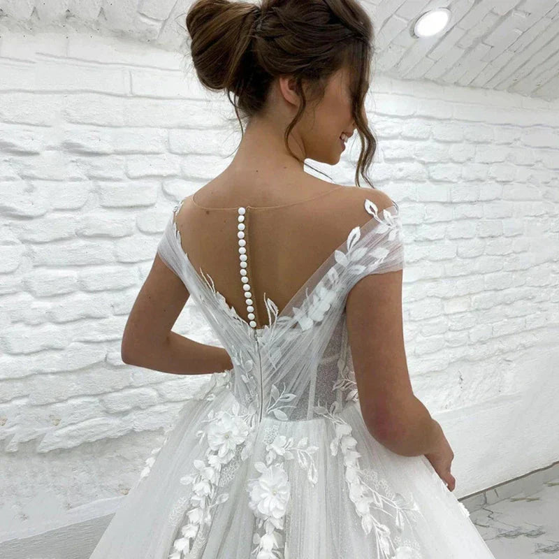 all over sparkle princess sparkle glitter wedding dresses Sparkle Beaded Wedding Dress Ball Gown Long Sleeves Lisposa