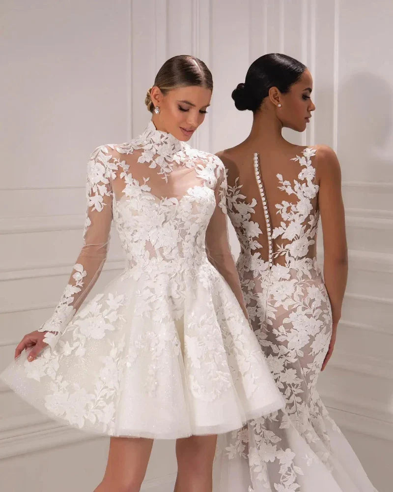 Robe de Mariée Courte Moderne