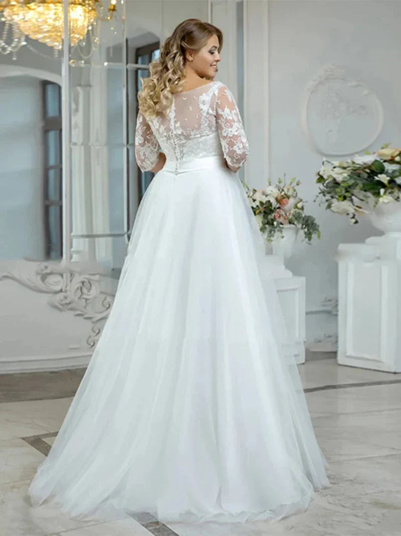 Robe de Mariée Grande Taille Bohème