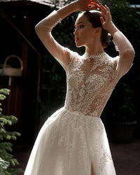 Robe de Mariée Dos Dentelle Bouton