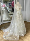Strapless trouwjurk met lange sleep