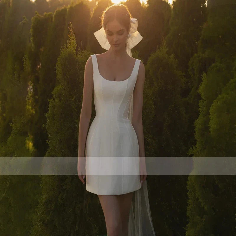 Robe de Mariée Courte Chic