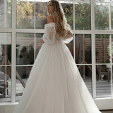 Robe de Mariée Col Dentelle