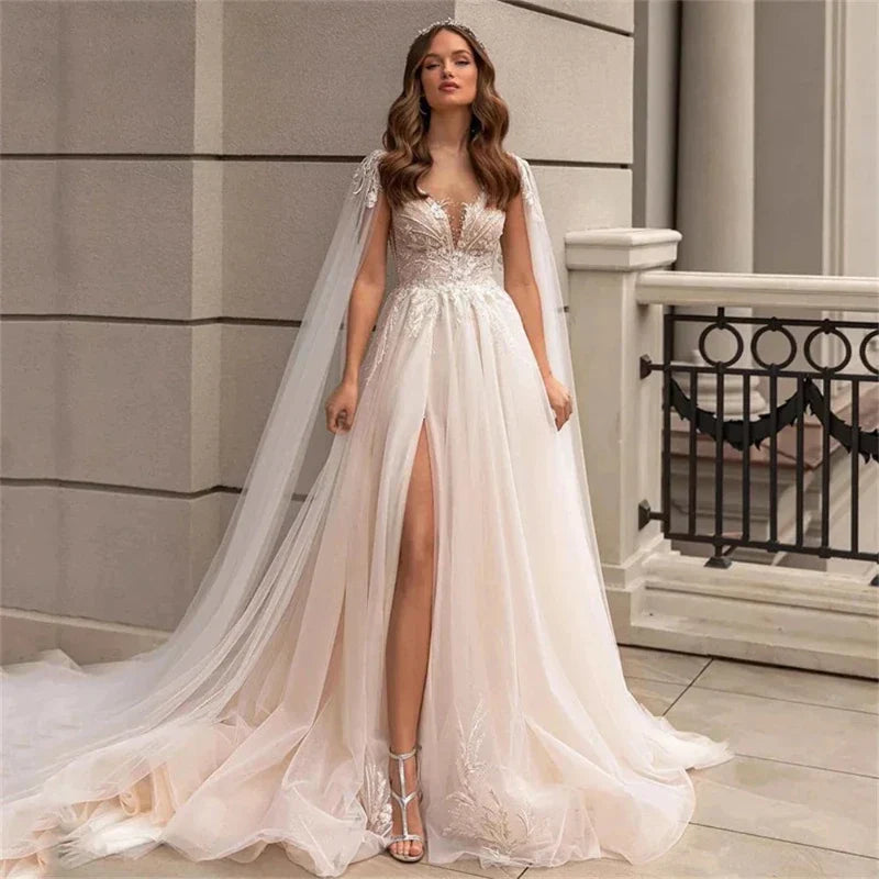 Vestido de novia bohemio chic de París