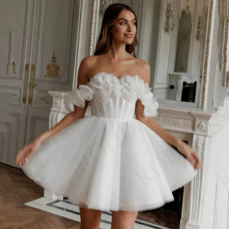 Robe de Mariée Courte Champetre