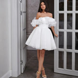 Robe de Mariée Courte Droite