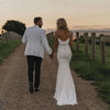White Mermaid Wedding Dress