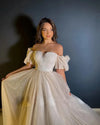 Robe de Mariée Princesse Manche Courte