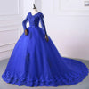 Vestido de novia de manga larga y corte A