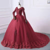 Vestido de novia de manga larga y corte A