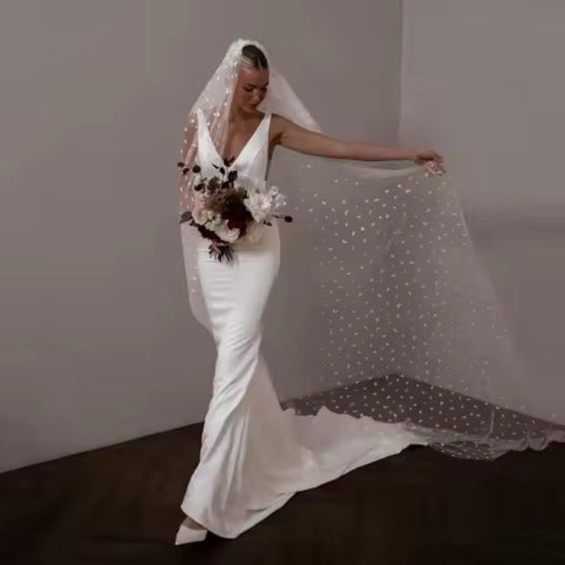 Basit Straplez Gelinlik