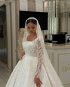 robe-de-mariee-princesse-avec-traine-et-voile