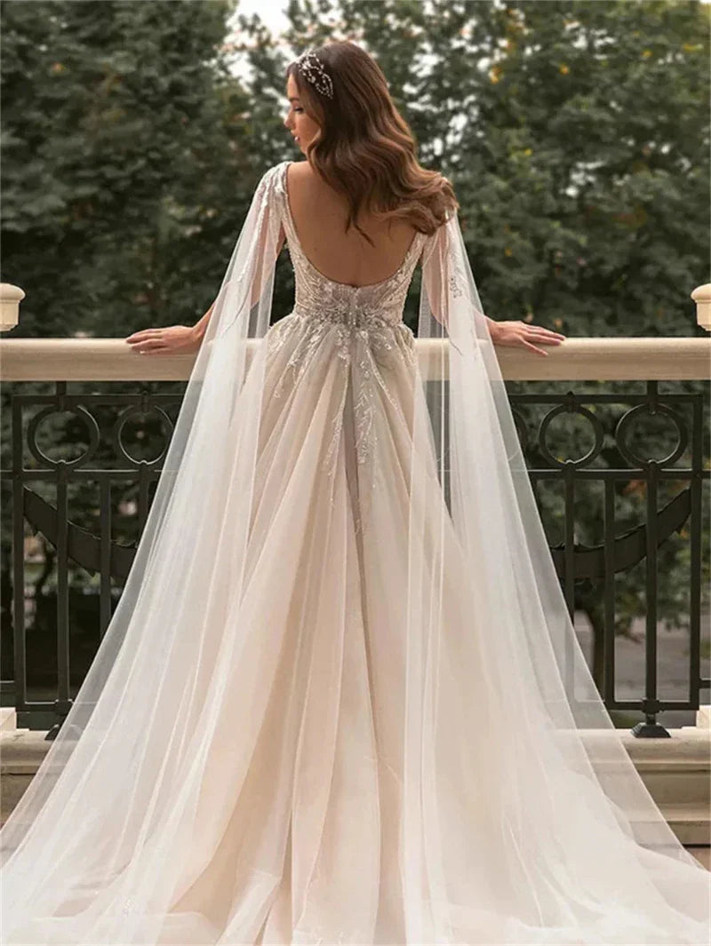 Vestido de novia bohemio chic de París