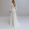 robe-mariee-manche-longue-simple