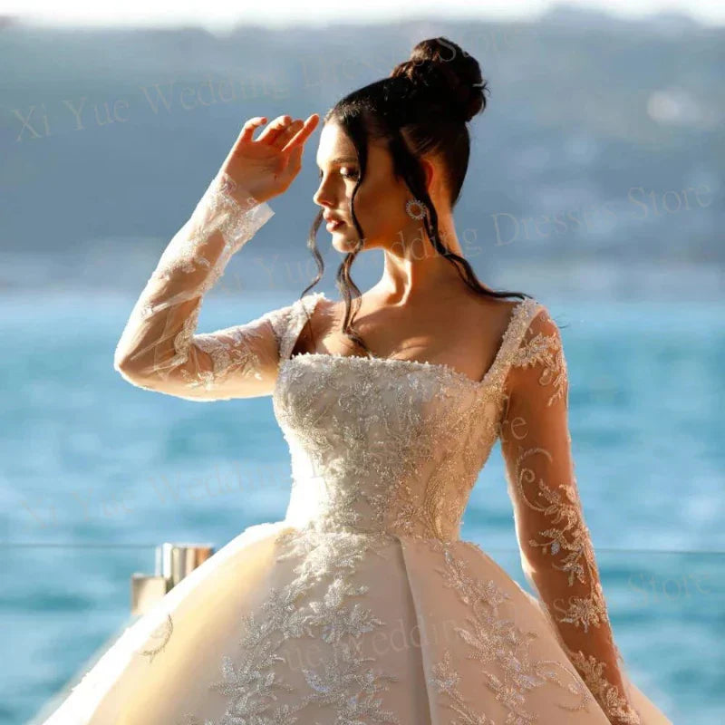 Robe de Mariée Dentelle et Perle