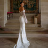 Abito da sposa senza spalline in perle da principessa