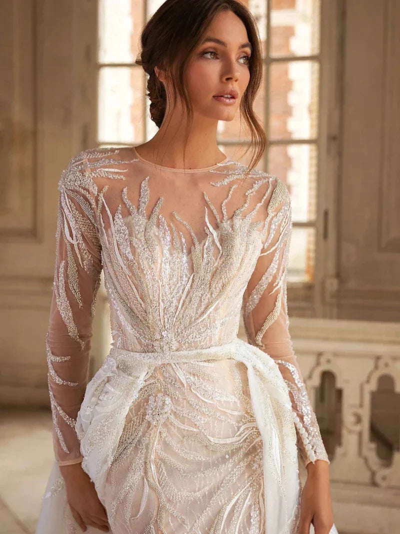 winter wedding dress with fur Weddings
