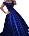Vestido de noiva princesa azul royal