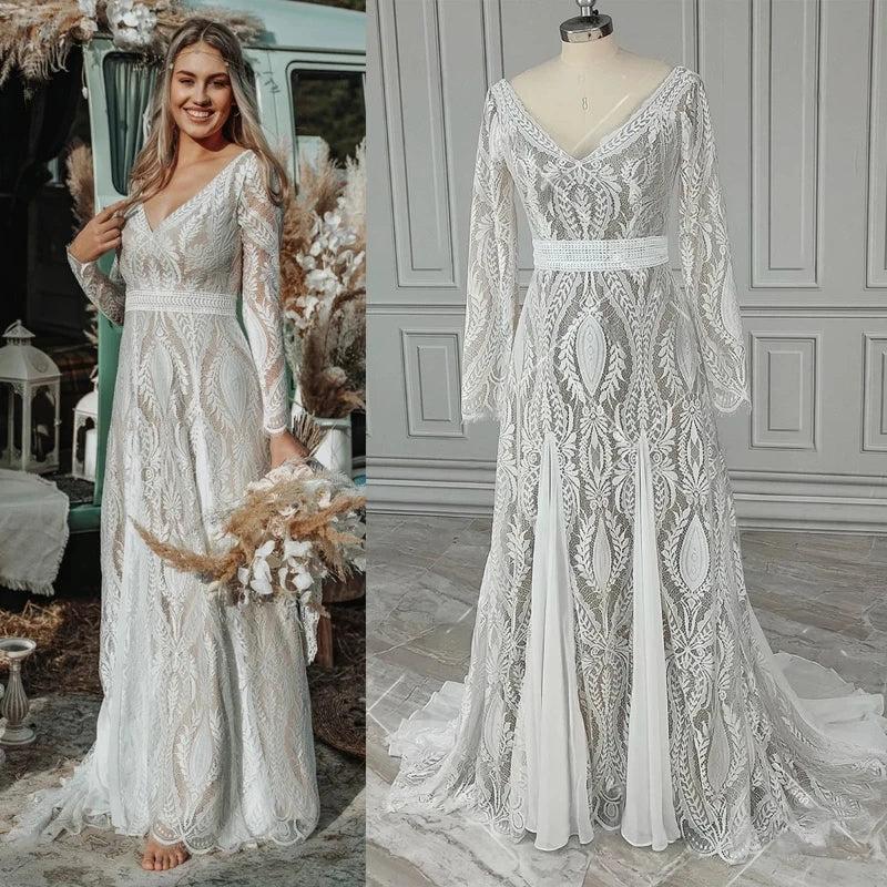 Vestido de novia bohemio en Bélgica