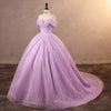 Abito da sposa con paillettes senza spalline