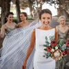 Robe de Mariée Simple Col Bateau