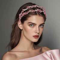 serre-tete-mariage-rose