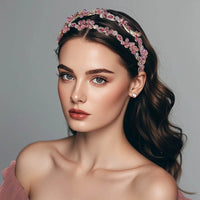 serre-tete-mariage-rose