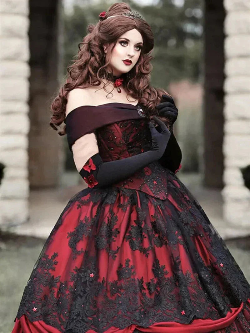 robe-mariee-rouge-noir