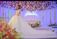 Robe de Mariée Avec Haut En Dentelle