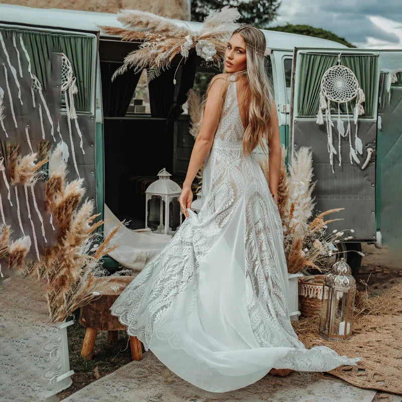 Vestido de novia bohemio en Bélgica