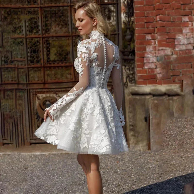 Short Civil Wedding Dress - Mon Beau Mariage Short Civil Wedding Dress - Mon Beau Mariage