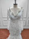 Abito da sposa senza spalline con strass