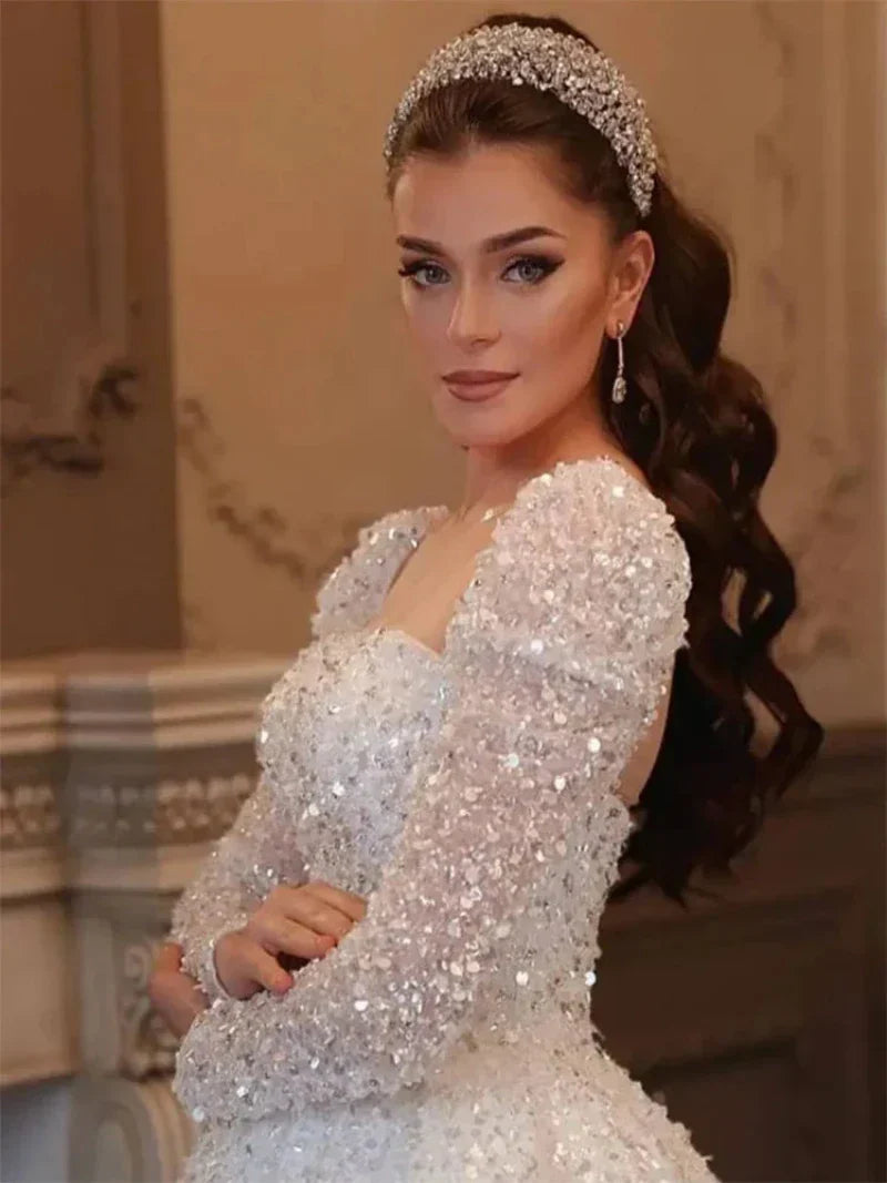 Robe de Mariée Sirène Paillette