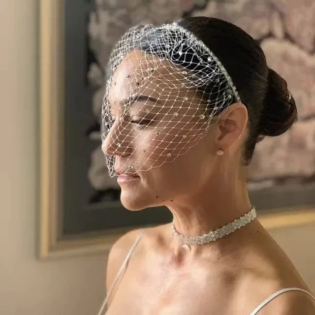 Voile de mariée cheveux court
