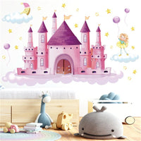 autocollant-mural-chateau-princesse