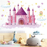 autocollant-mural-chateau-princesse