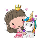 autocollant-mural-licorne