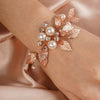 bracelet-mariee-feuilles-or-rose