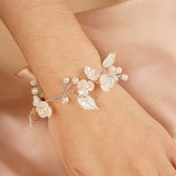 bracelet-mariee-fleurs-et-perles-argent