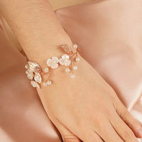 bracelet-mariee-fleurs-perles-or-rose