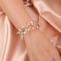 bracelet-perle-strass-mariage-or
