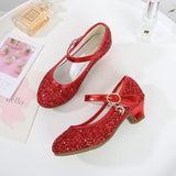 chaussure-fille-rouge-paillette