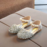 chaussures-fille-argentees