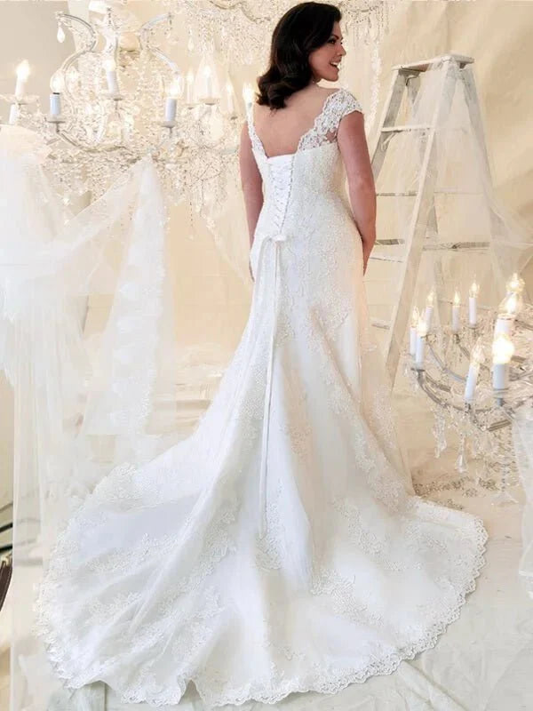 Femme Ronde Robe de Mariée